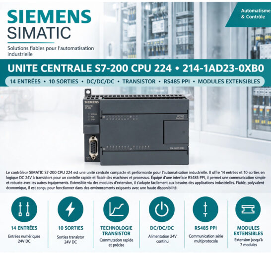 CPU alimentation 6ES7214-1AD23-0XB0