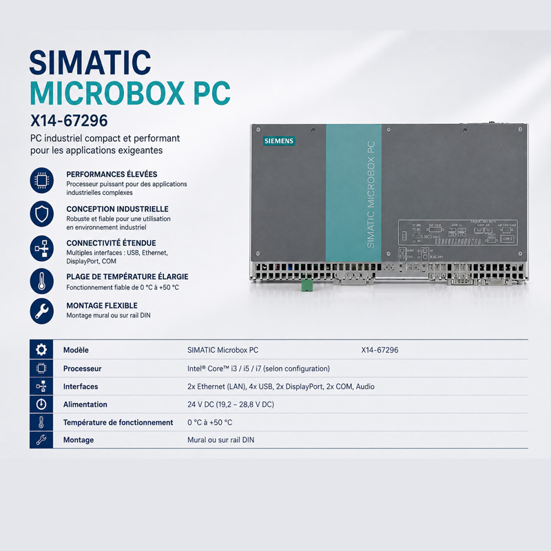 Industriel PC SIMATIC Microbox PC X14-67296