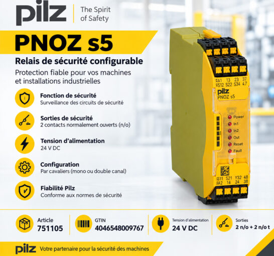 Pilz Relais de sécurité 751105 – PNOZ s5 C 24VDC