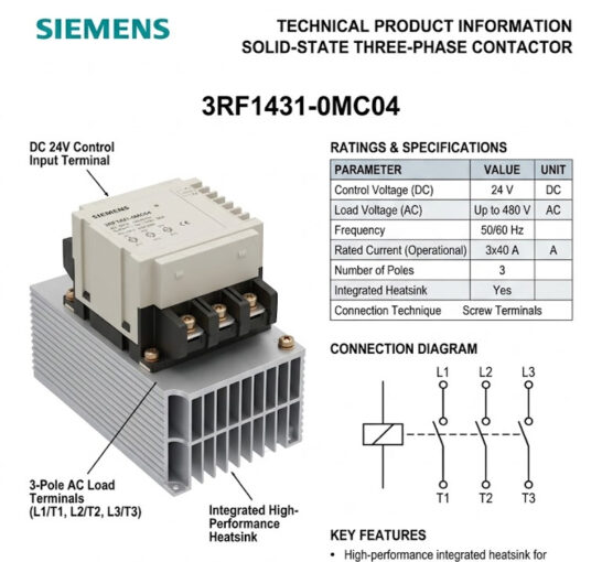 Protecteur de semi-conducteur Siemens 3RF1431-0MC04 480 V CA 50/60 A