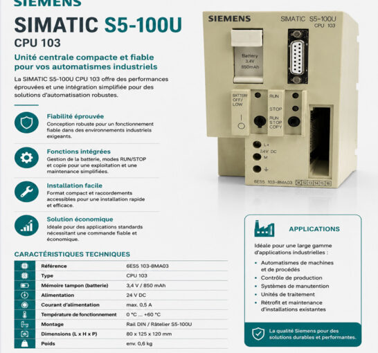 Siemens SIMATIC S5 6ES5103-8MA03 CPU