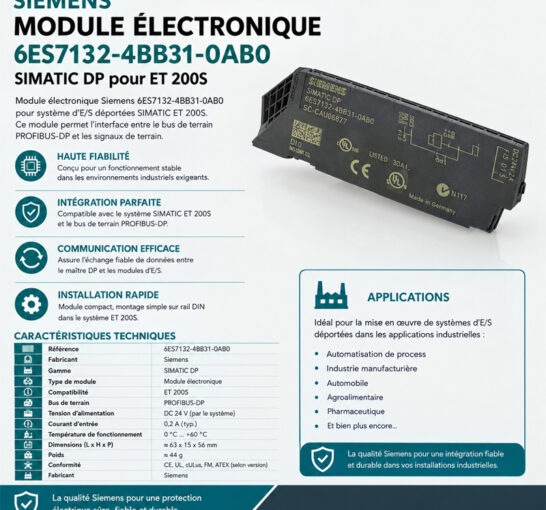 Module électronique Siemens 6ES7132-4BB31-0AB0 SIMATIC DP pour ET 200S