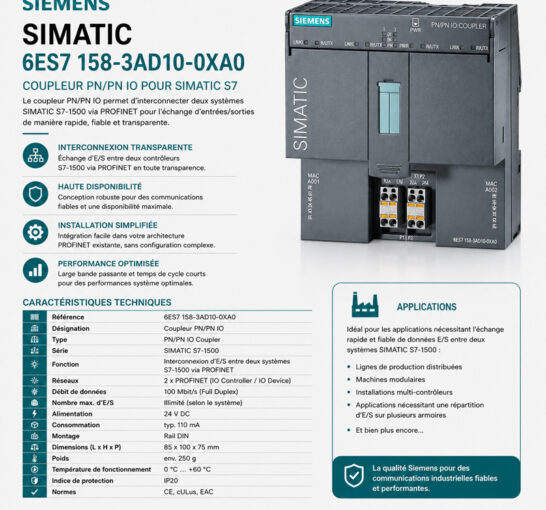 Coupleur profinet 6ES7158-3AD01-0XA0 SIEMENS