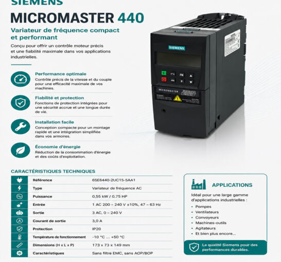 SIEMENS MICROMASTER 440 6SE6440-2UC15-5AA1