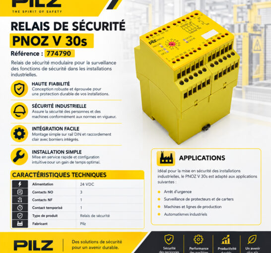 Relais de sécurité – Pilz PNOZ V 30s 24VDC Réf. 774790