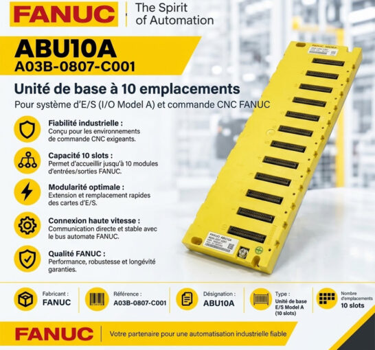Fanuc ABU10A A03B-0807-C001 à 10 emplacements