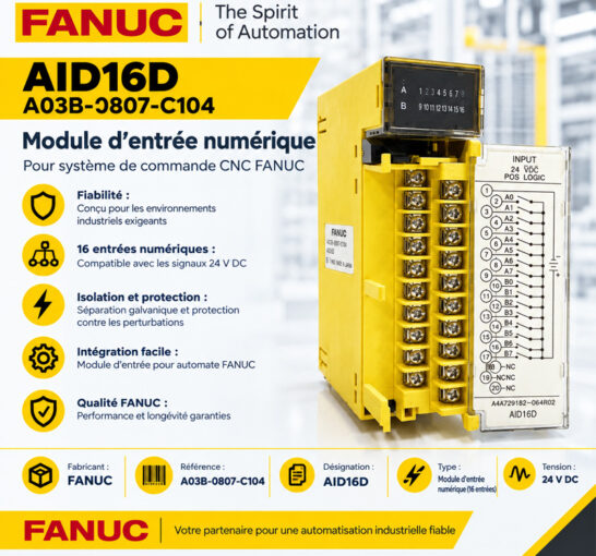 Module d’entrée numérique Fanuc AID16D A03B-0807-C104
