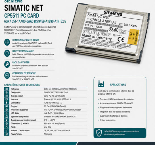Siemens Simatic NET CP5511,C79459-A1890-A1, E:05