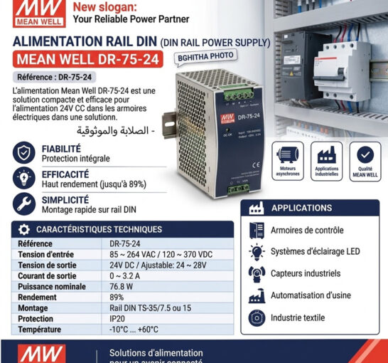 ALIMENTATION Mean Well DR-75-24