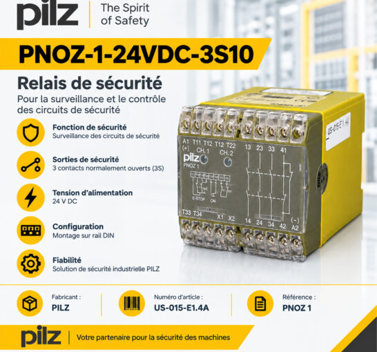 Relais de sécurité Pilz PNOZ-1-24VDC-3S10